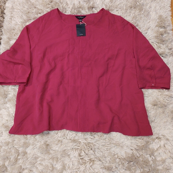 Lands End The outfitters Fuchsia Blouse 26W